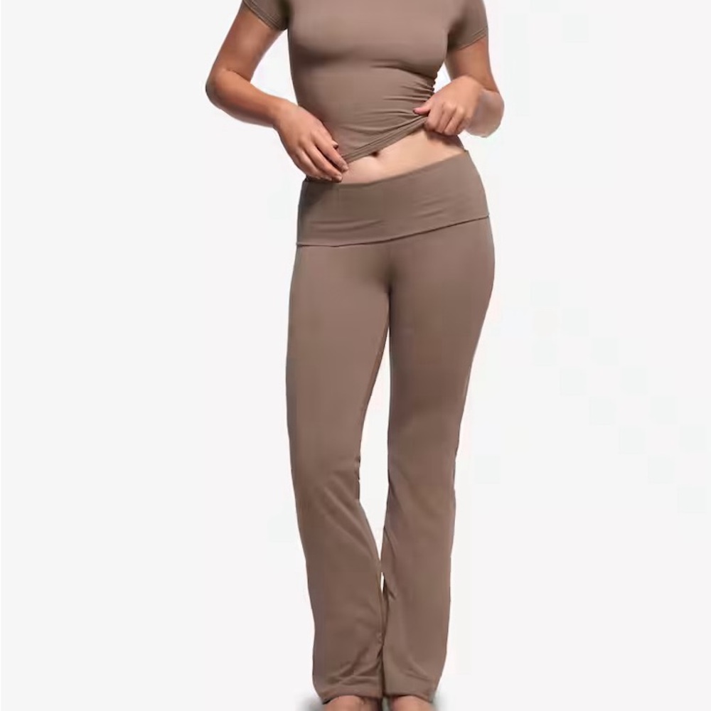 Skims Foldover Ribbed Lounge Pants